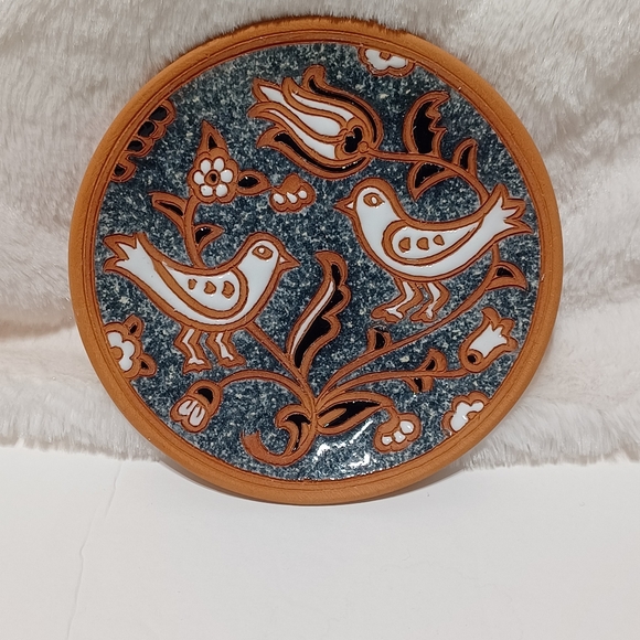 Handmade in Greece Miniature Set of 5 Pottery Plates by BONIS - Picture 9 of 10